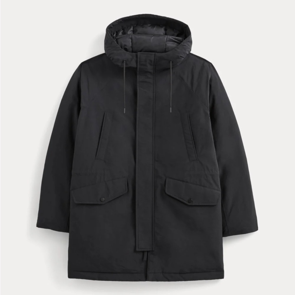 Everlane Men's Black Hooded Puffer Parka